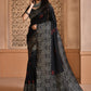 Trendy Saree Handloom Silk Black Woven Saree