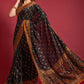 Casual Silk Black Foil Print Saree