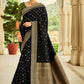 Classic Banarasi Silk Black Weaving Saree