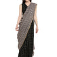 Contemporary Georgette Black Foil Print Saree