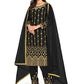 Salwar Suit Silk Black Embroidered Salwar Kameez