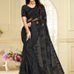Trendy Saree Net Black Embroidered Saree
