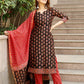 Pant Style Suit Cotton Black Lace Salwar Kameez