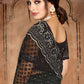Classic Net Black Diamond Saree