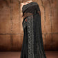 Classic Net Black Diamond Saree