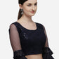 Blouse Net Black Embroidered Blouse