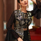 Salwar Suit Chinon Georgette Black Embroidered Salwar Kameez