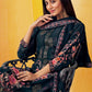 Salwar Suit Chiffon Black Embroidered Salwar Kameez