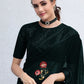 Traditional Saree Georgette Black Embroidered Saree