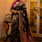 Classic Banarasi Silk Black Weaving Saree