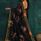 Designer Fancy Fabric Black Digital Print Saree