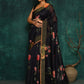 Designer Fancy Fabric Black Digital Print Saree