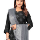 Pant Style Suit Chinon Silk Black Fancy Work Salwar Kameez