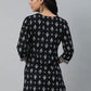 Casual Kurti Cotton Black Print Kurtis