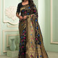 Contemporary Silk Black Weaving Saree