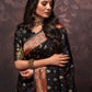 Contemporary Silk Black Weaving Saree