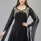 Designer Kurti Georgette Black Embroidered Kurtis