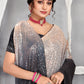 Classic Net Black Digital Print Saree