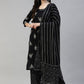 Salwar Suit Cotton Black Print Salwar Kameez