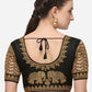 Designer Blouse Silk Black Embroidered Blouse