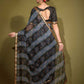 Trendy Saree Georgette Black Patch Border Saree