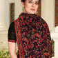 Classic Georgette Black Embroidered Saree