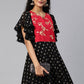Casual Kurti Georgette Black Foil Print Kurtis