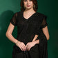 Trendy Saree Georgette Black Diamond Saree