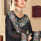 Trendy Saree Georgette Black Embroidered Saree