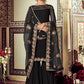 Palazzo Salwar Suit Georgette Black Embroidered Salwar Kameez