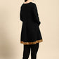 Casual Kurti Rayon Black Embroidered Kurtis