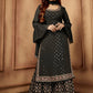 Salwar Suit Georgette Black Embroidered Salwar Kameez