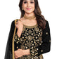 Salwar Suit Silk Black Embroidered Salwar Kameez