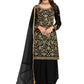 Salwar Suit Silk Black Embroidered Salwar Kameez