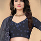 A Line Lehenga Net Black Sequins Lehenga Choli