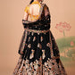 A Line Lehenga Net Black Dori Work Lehenga Choli