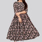 Casual Kurti Georgette Black Print Kurtis