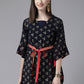 Designer Kurti Georgette Black Print Kurtis