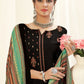 Salwar Suit Pashmina Black Embroidered Salwar Kameez