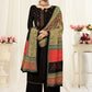 Salwar Suit Pashmina Black Embroidered Salwar Kameez