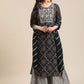Salwar Suit Poly Cotton Black Embroidered Salwar Kameez
