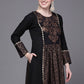 Designer Kurti Cotton Black Print Kurtis