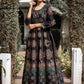 Gown Cotton Black Print Gown