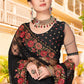 Contemporary Net Black Embroidered Saree