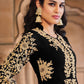 Pakistani Salwar Suit Georgette Black Embroidered Salwar Kameez