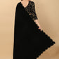 Classic Velvet Black Embroidered Saree