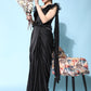 Trendy Saree Imported Black Ruffle Saree