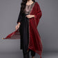 Salwar Suit Rayon Viscose Black Embroidered Salwar Kameez