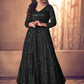 Lehenga Choli Georgette Black Embroidered Lehenga Choli