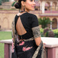 Classic Silk Black Digital Print Saree